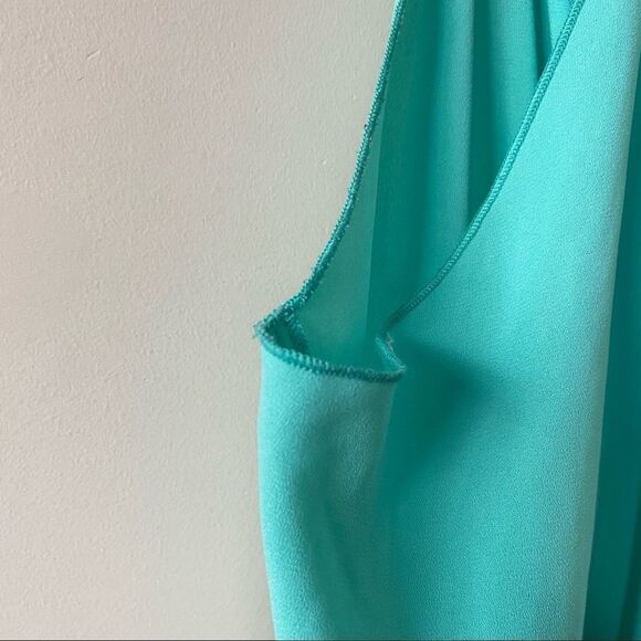 ARITIZA “Taleen” Teal/Turquoise Wrap Front Dress - Picture 8 of 13